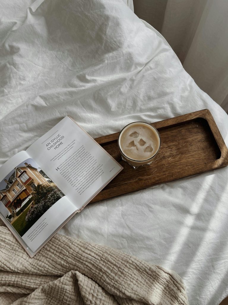 Calm, minimalist bedroom or sleeping space